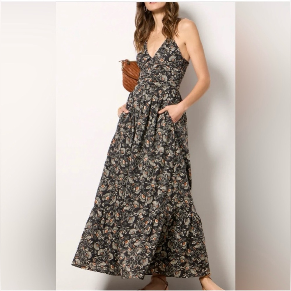 Rails Black Floral Maxi Dress